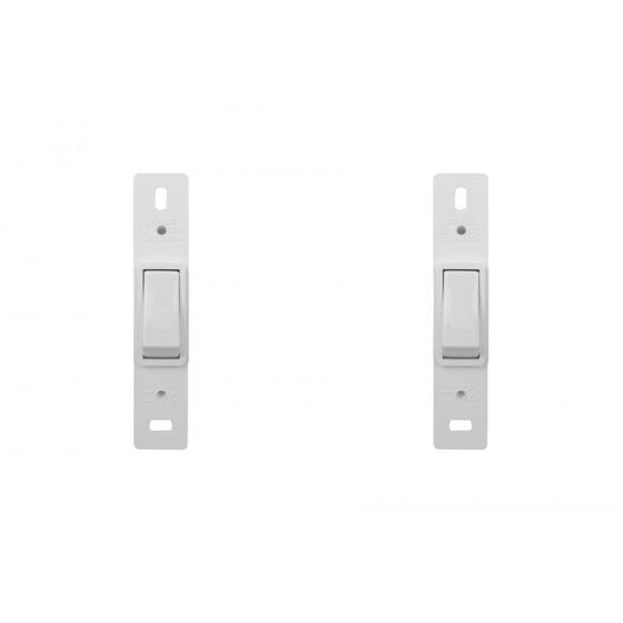 Imagem de Kit C/2 - Conjunto Perlex''Branca''Sem Placa(1Simples) 2281