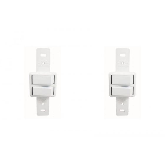 Imagem de Kit C/2 - Conjunto Perlex''Branca''Sem Placa(2Paralelos) ...
