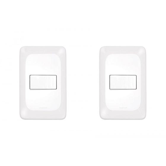 Imagem de Kit C/2 - Conjunto Pial Pop 1Paralelo 10A Lgx020 Branco