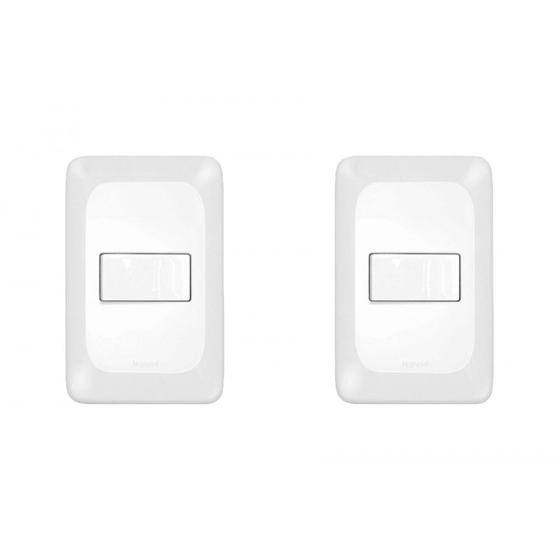 Imagem de Kit C/2 - Conjunto Pial Pop Modulo Com Placa 4X2 - 1 Inte...