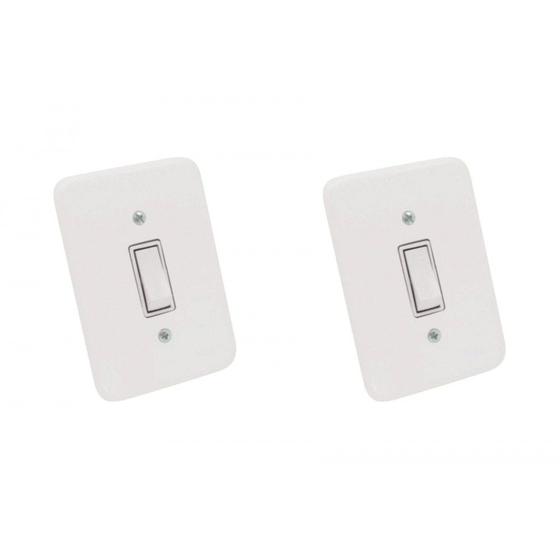 Imagem de Kit C/2 - Conjunto Radial Pollar 1901005 1 Interruptor Pa...