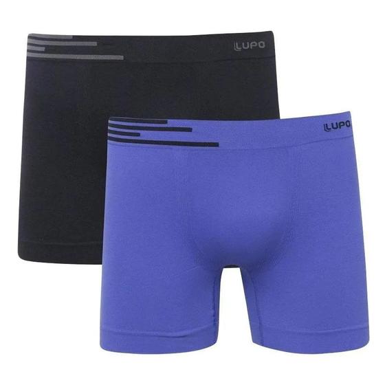 Imagem de Kit C/2 Cueca Boxer Microfibra Lupo 436 box sem costura