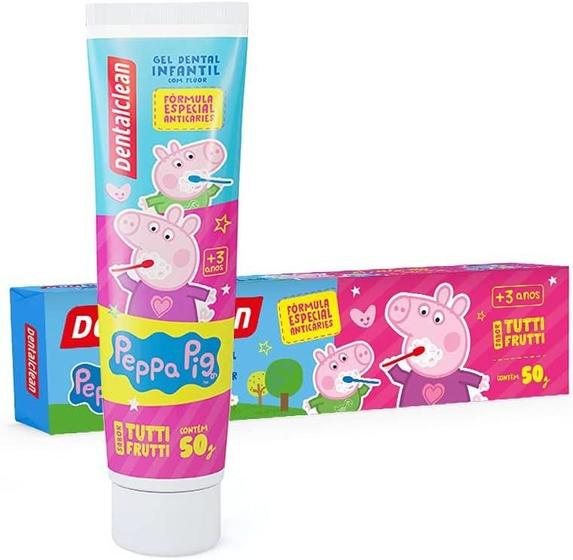 Imagem de Kit c/ 2 Dentalclean Creme Dental Infantil Peppa Pig Com