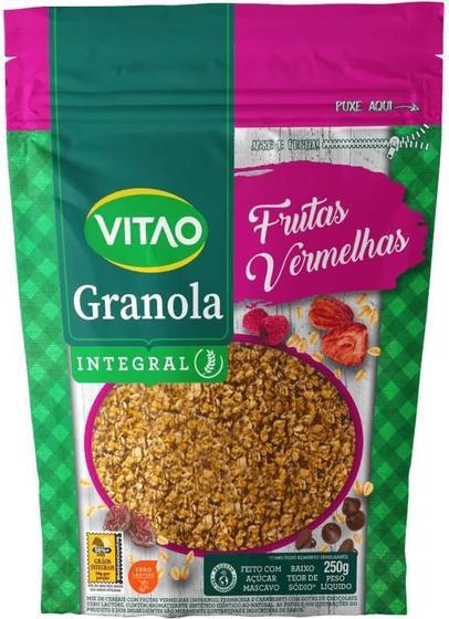 Imagem de Kit c/ 2 Granola Trad Frutas Vermelhas 250g - Vitao