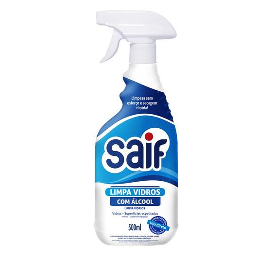 Imagem de Kit c/ 2 Limpa Vidros Saif 500 Ml c/ Gatilho