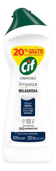 Imagem de Kit c/ 2 Limpador Cif neutro em frasco 250ml