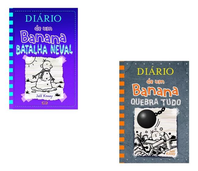 Imagem de Kit C/2 Livros Diário de Um Banana: V. 13 e 14 (Capa Dura)