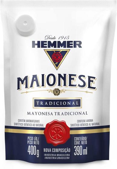 Imagem de Kit c/ 2 Maionese Tradicional Sache Hemmer 400g