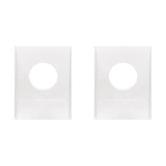 Imagem de Kit C/2 - Modulo Pial Pop 1Furo Lg20F Branco