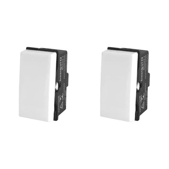 Imagem de Kit C/2 - Modulo Pial Pop Branco 1 Simples 10A Lg010
