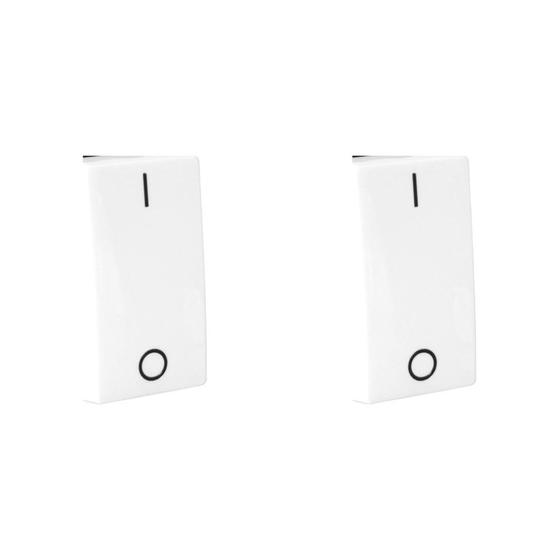 Imagem de Kit C/2 - Modulo Pial Pop Branco 1 Simples Bipolar 10A Lg...