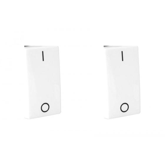 Imagem de Kit C/2 - Modulo Pial Pop Branco 1 Simples Intermediario ...