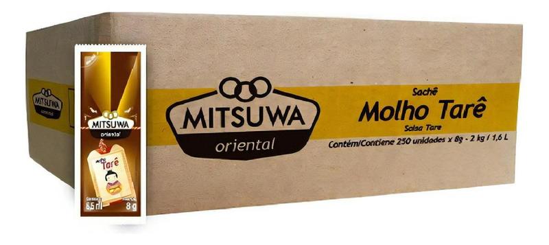 Imagem de Kit c/ 2 Molho Tare Sache Mitsuwa Para Hot Roll 250 Saches