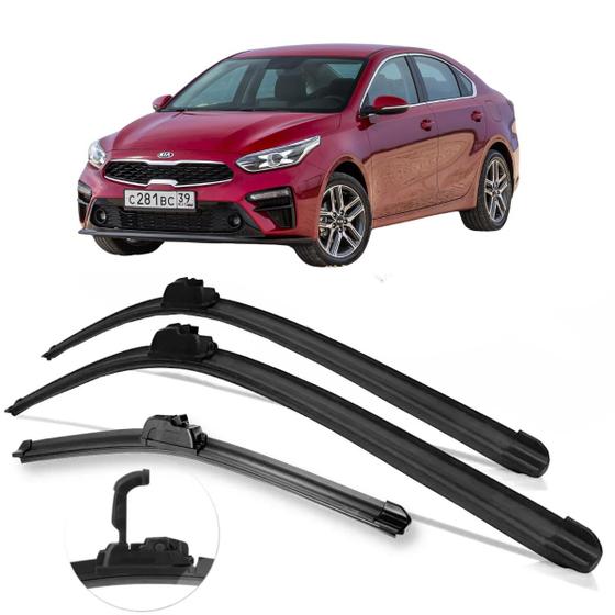 Imagem de Kit C/ 2 Palhetas Automotivas Universal Cerato II 2009 Até 2012 