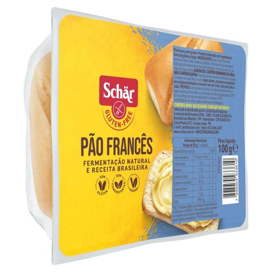 Imagem de Kit c/ 2 Pao Frances sem Gluten Zero Lactose Schar Bandeja
