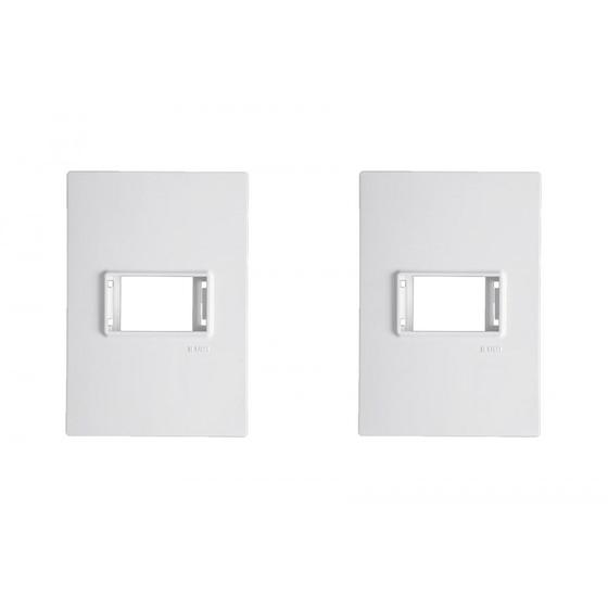 Imagem de Kit C/2 - Placa Conjunto Modular Ilumi Vivaz 4X2 - 1 Modu...
