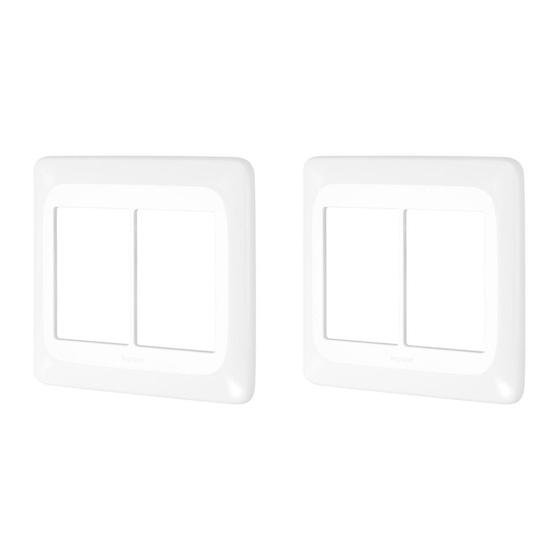 Imagem de Kit C/2 - Placa Pial Pop Branca 4X4 (3+3 Horizontal) Lgp46