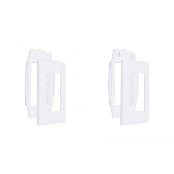 Imagem de Kit C/2 - Placa Steck Linha Stella Branca 4X2 - 3 Modulos...