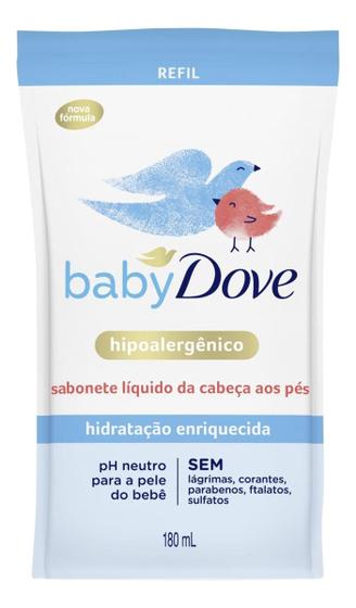 Imagem de Kit c/ 2 Sabonete Liquido 180ml Refil Dove Baby