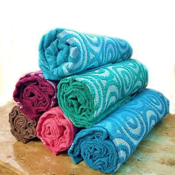 Imagem de Kit c/ 2 toalhas de banho bola gigante - Banhão Felpuda 100% algodão 75 x 170 cm