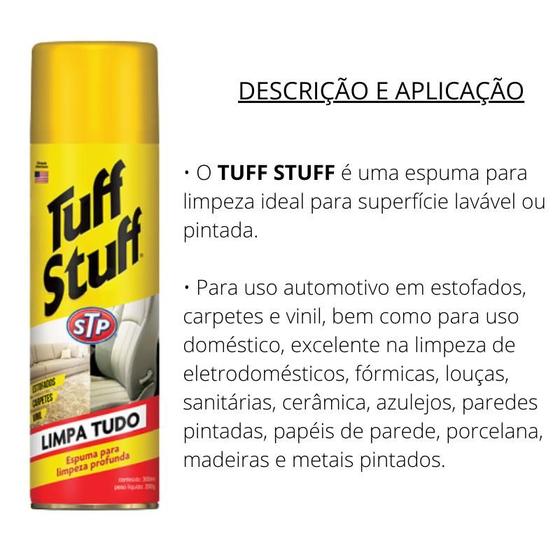 Imagem de KIT C/ 2 Tuff Stuff Limpa Banco Sofa Teto Automotivo