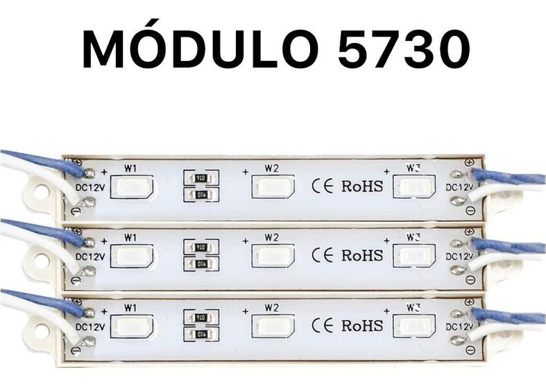 Imagem de Kit C/ 20 Módulos 5730 Smd 3 Led Ip65 Prova D'agua 12volts