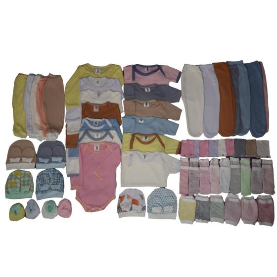 Imagem de Kit C/23 Peças Body + Mijão Roupas Bebê Maternidade Enxoval