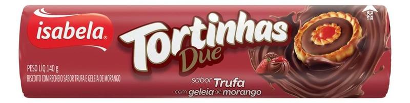 Imagem de Kit c/ 24 Biscoito Recheio Trufa com Geleia de Morango