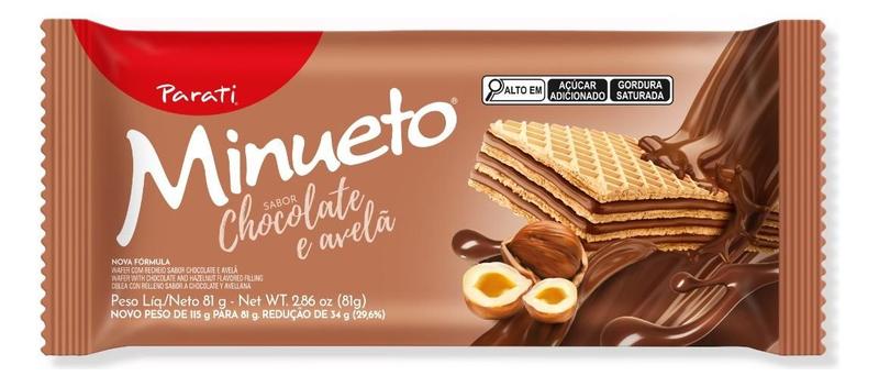 Imagem de Kit c/ 24 Wafer Minueto Choc.Avela 81g