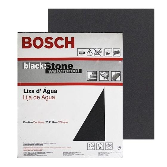 Imagem de Kit c/ 25 lixa d'agua g100 folha 230x280mm bosch