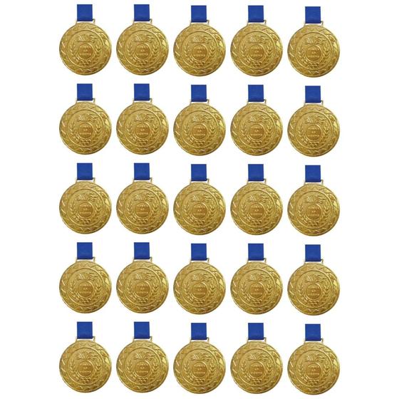 Imagem de Kit C/ 25 Medalhas de Ouro M43 Honra ao Mérito Fita Azul