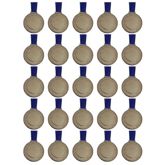 Imagem de Kit C/25 Medalhas de Ouro Prata ou Bronze HMérito 43mm B41