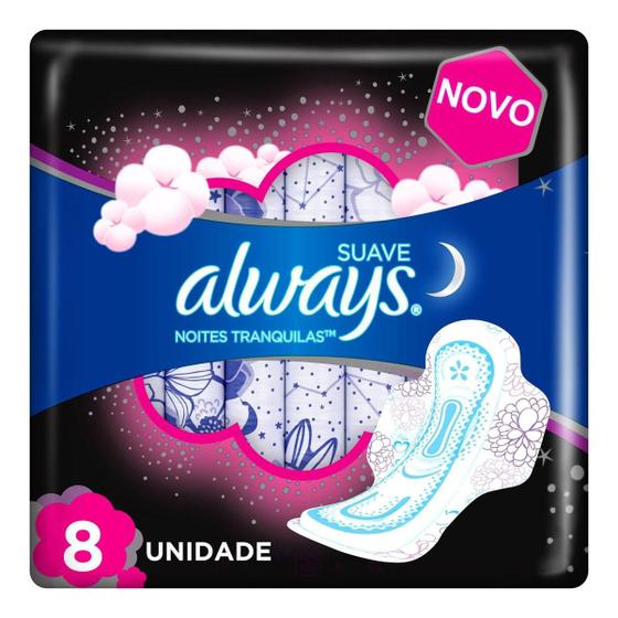 Imagem de Kit c/ 3 Absorventes femininos Always Suave com Abas 8 un