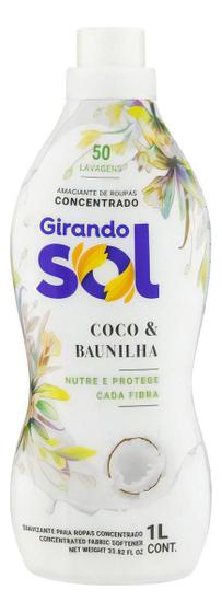 Imagem de Kit c/ 3 Amaciante Coco & Baunilha Girando Sol 1L