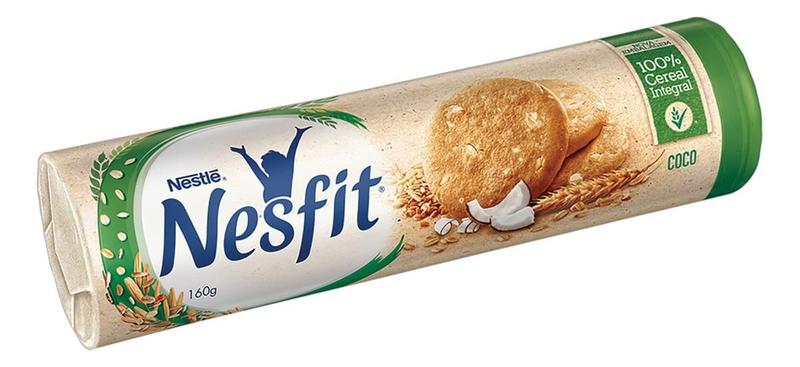 Imagem de Kit c/ 3 Biscoito Integral Coco Nesfit 160g