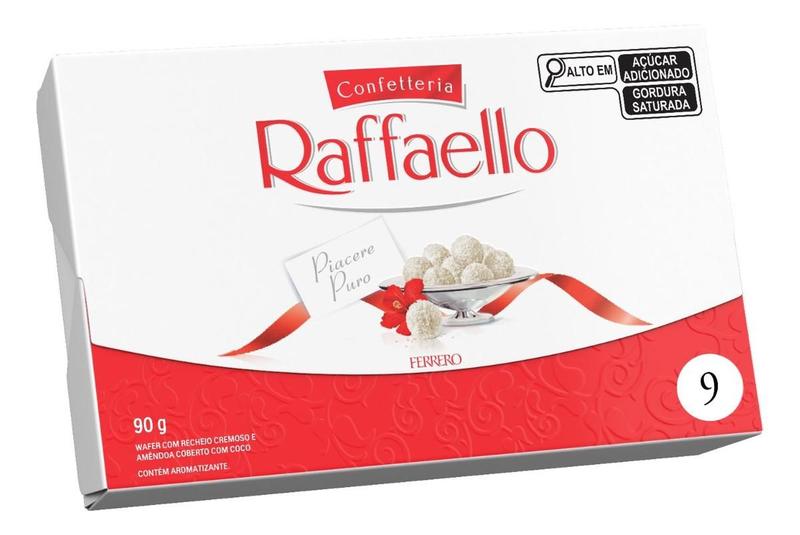 Imagem de Kit c/ 3 Bombom Wafer Caixa 90g 9 Unidades Raffaello