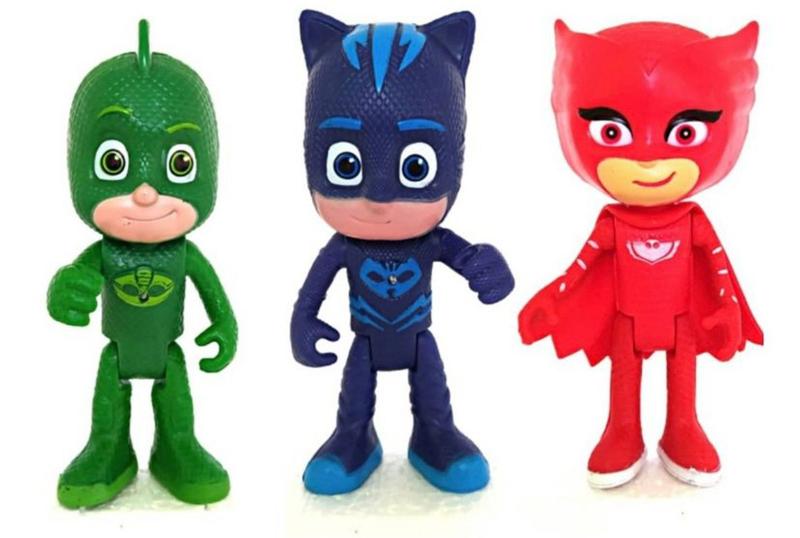 Kit C/3 Boneco Pjmasks Menino Gato Corujita Lagartixo Grande Menor preço em Kit C/3 Boneco Pjmasks Menino Gato Corujita Lagartixo Grande