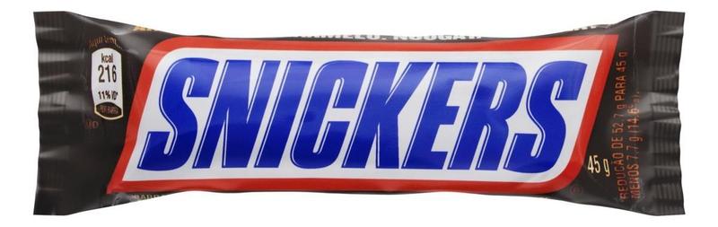 Imagem de Kit c/ 3 Chocolate Snickers Original 45g