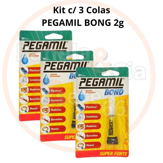 Imagem de Kit c/ 3 Colas Instantâneas Pegamil Bond 2g cada