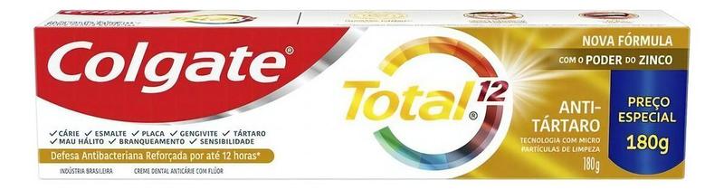 Imagem de Kit c/ 3 Colgate Creme Dental Total 12 Anti Tartaro 180G