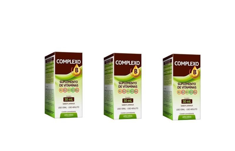 Imagem de Kit C/3 Complexo B Solução 30Ml - Arte Nativa