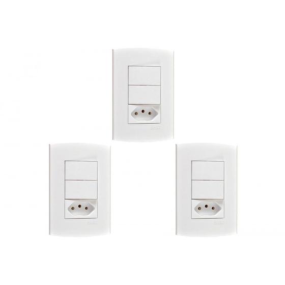Imagem de Kit C/3 - Conjunto Peesa Alfa 1548C 1S.1P.Tom 10A Branco