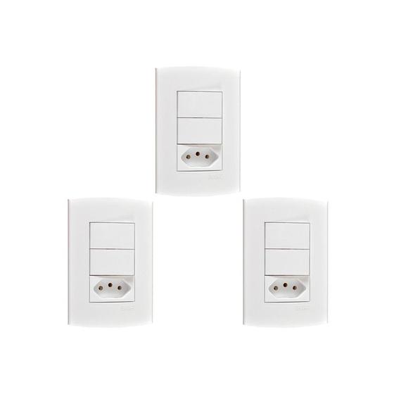 Imagem de Kit C/3 - Conjunto Peesa Alfa 1548C 1S.1P.Tom 10A Branco