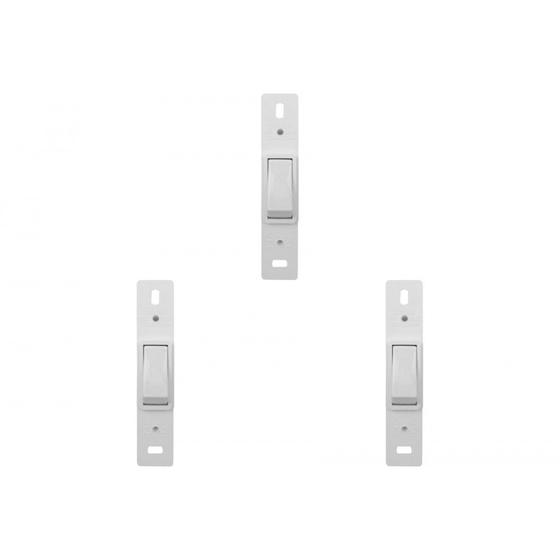 Imagem de Kit C/3 - Conjunto Perlex''Branca''Sem Placa(1Simples) 2281