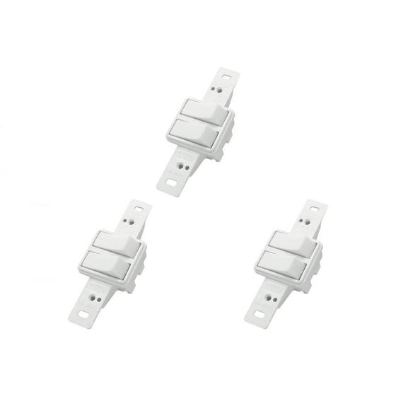 Imagem de Kit C/3 - Conjunto Radial Pollar 1901022 2 interruptores ...