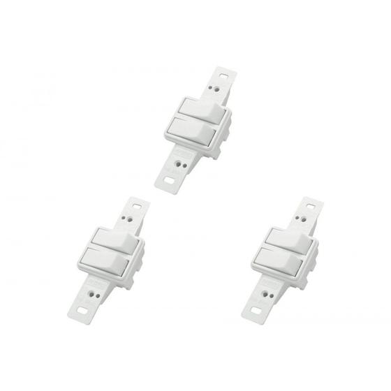 Imagem de Kit C/3 - Conjunto Radial Pollar 1901022 2 interruptores ...