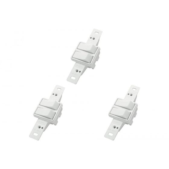 Imagem de Kit C/3 - Conjunto Radial Pollar 1901022 2 interruptores ...