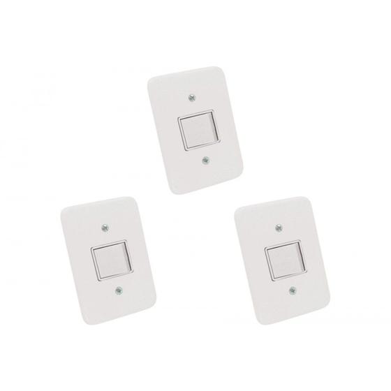 Imagem de Kit C/3 - Conjunto Radial Pollar 1901178 1 Interruptor Bi...