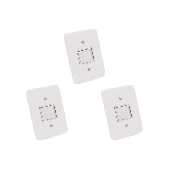 Imagem de Kit C/3 - Conjunto Radial Pollar 1901178 1 Interruptor Bi...