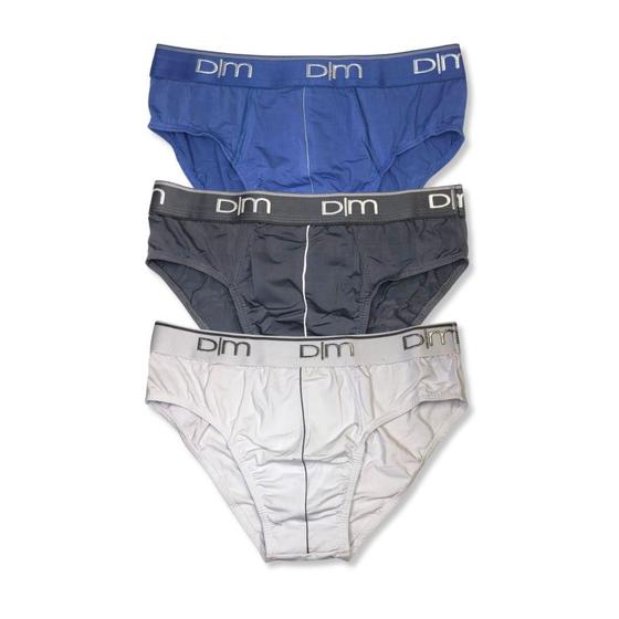 Imagem de Kit c/ 3 Cueca Slip Plus Size de Microfibra Dom Marco